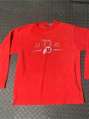 Utah Utes Red Crewneck Sweatshirt